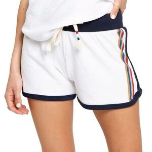 Sol Angeles Loop Terry Flag Shorts White Small
